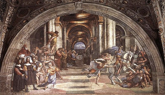 The Expulsion of Heliodorus from the Temple, Raphael, (1511-14), Fresco, Vatican City
