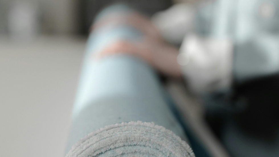 rouleau de toile de jean denim made in France