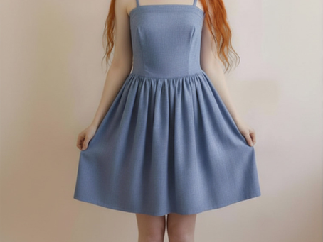 🌿 Amandine version midi — la robe qui traverse les saisons