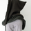 Miniature : capuche écharpe de fée noire doublure noire unie