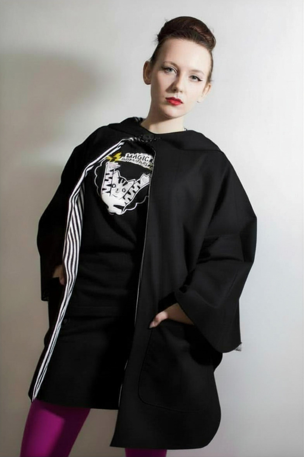 Miniature : Cape à capuche de conte de fée à poches