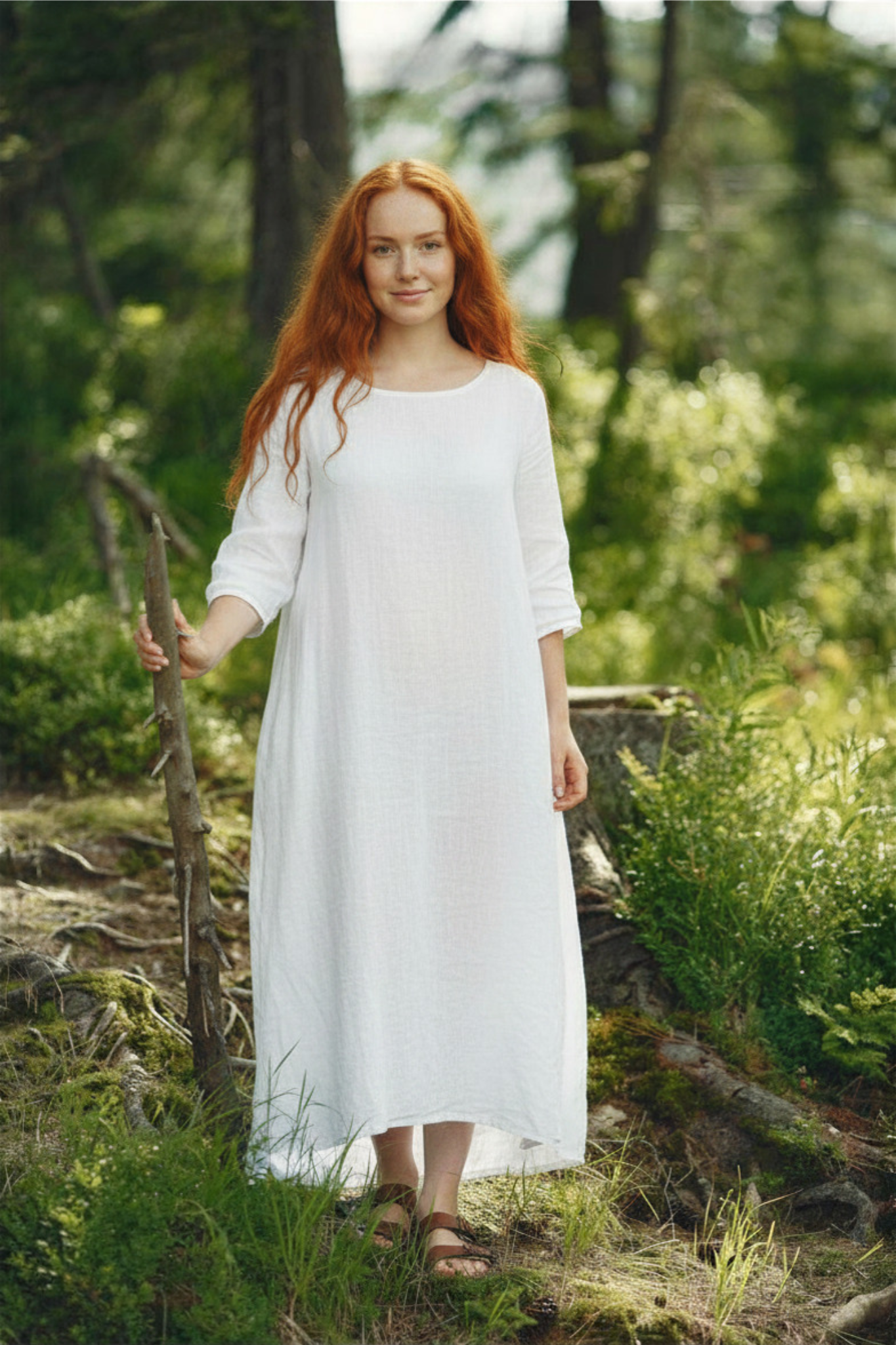 🌿 Robe Druidesse – l’élégance minimaliste, l’âme sauvage