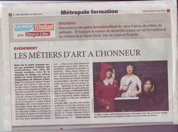 Article sur ZAWANN dans la Voix du Nord