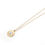 Thumbnail: Gold Evil Eye Round Pendant Necklace