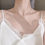 Thumbnail: Dainty Crescent Moon with Sliding Star Charm Gold Necklace