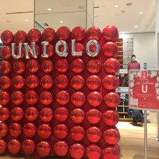 UNIQLO Foil Balloon Wall