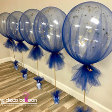 Confetti Centerpiece covered in tulle