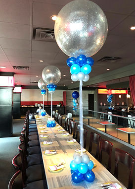 Balloon Centerpiece jumbo with glitter topper