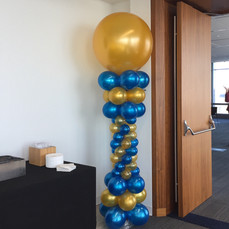 Roman Balloon Column with large topper