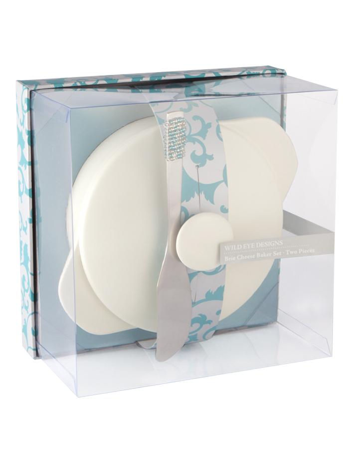 Thumbnail: Wild Eye Design Brie Baker ivory with stainless beaded spreader (BRIE720)