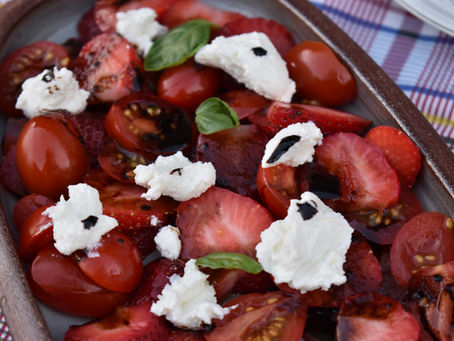 Strawberry, Tomato, and Ricotta Salad