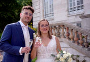 Château Hautot sur Seine, Rouen, Normandie, mariage église, lunettes coeur, vidéo mariage Rouen, décoration table