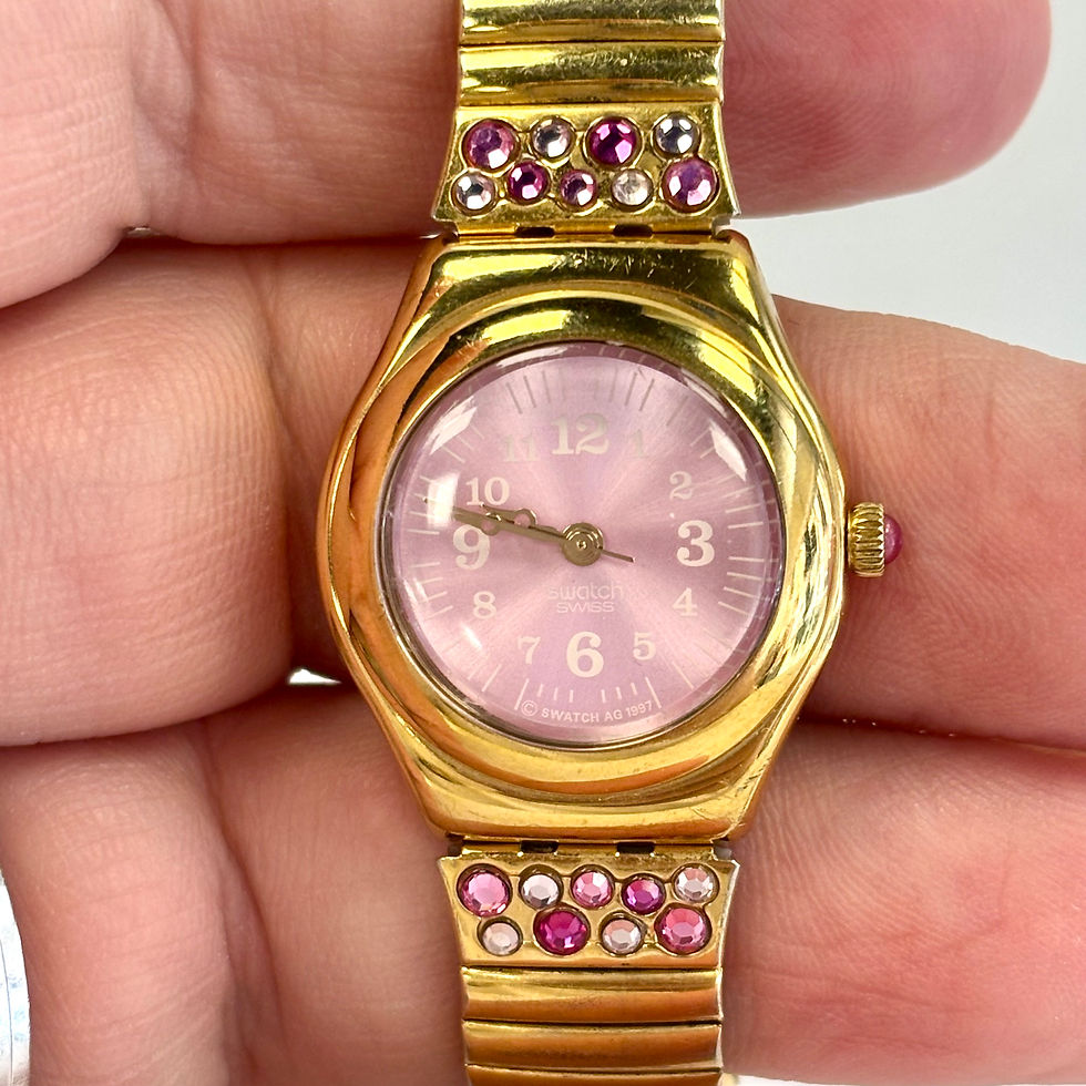 Swatch Irony Lady Flora con Cinturino Elastico Dorato