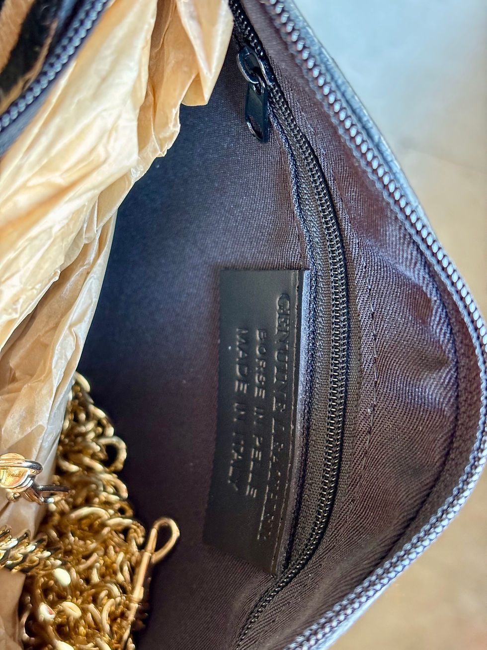 Miniatura: Pochette in cavallino maculato e vera pelle Made in Italy