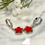 Miniatura: Orecchini Flowers cerchietto con zirconi