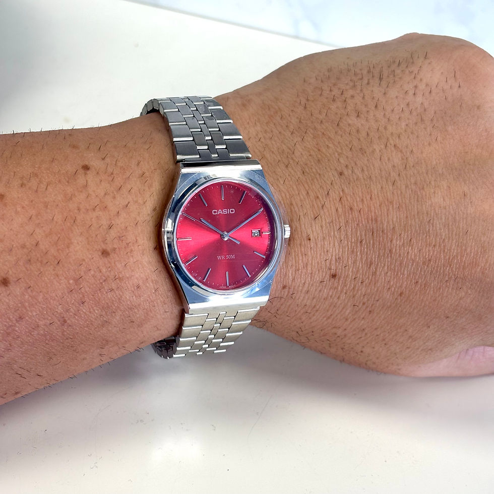 Miniatura: Casio orologio con Quadrante Rosso Mod. MTP-B145D
