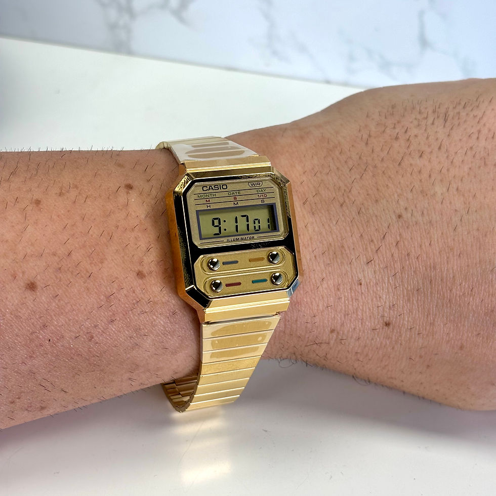 Miniatura: Orologio Casio Digitale con Cinturino in Acciaio Mod. A100WG
