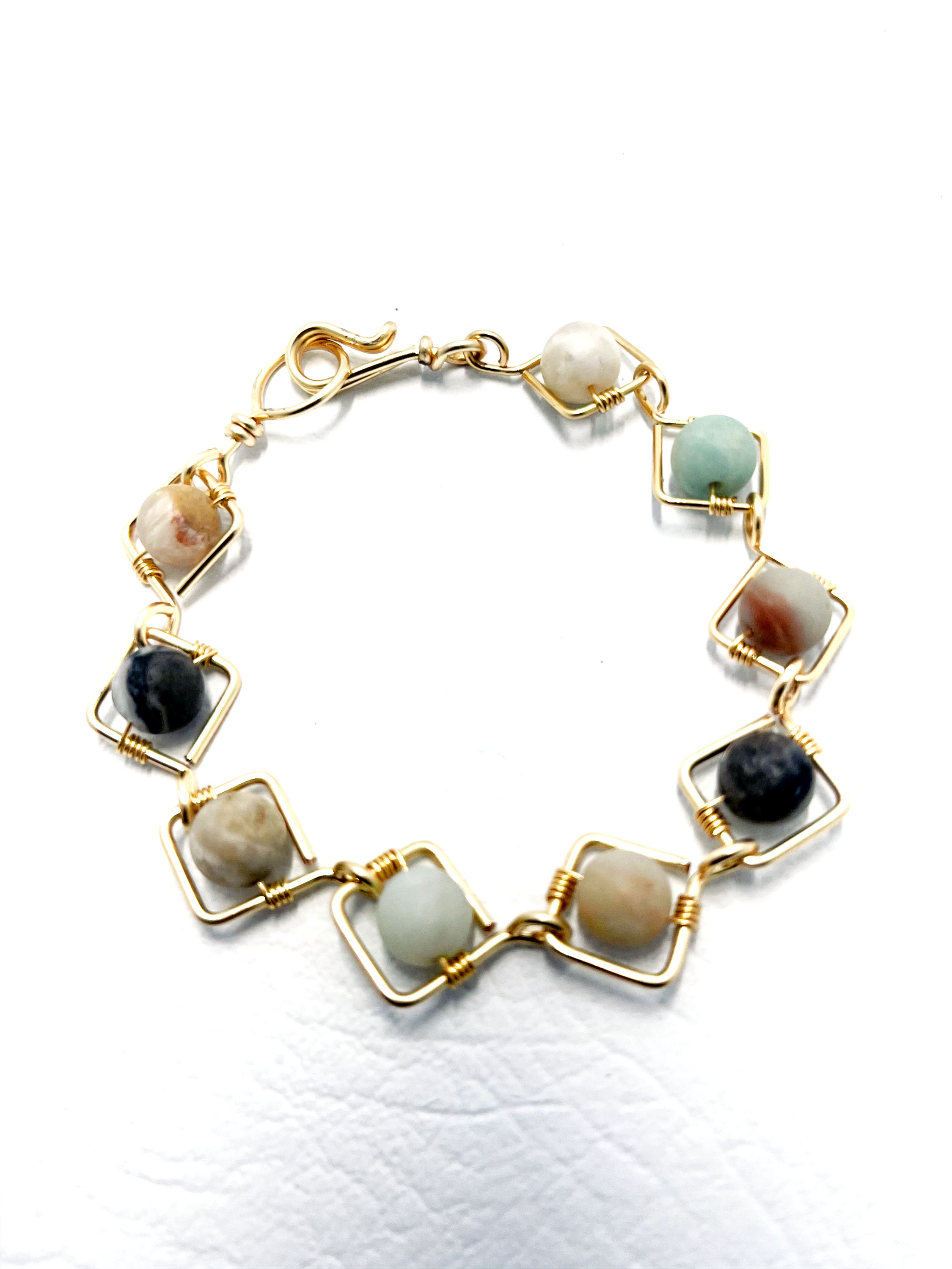 Geometric Healing Stone Bracelet 