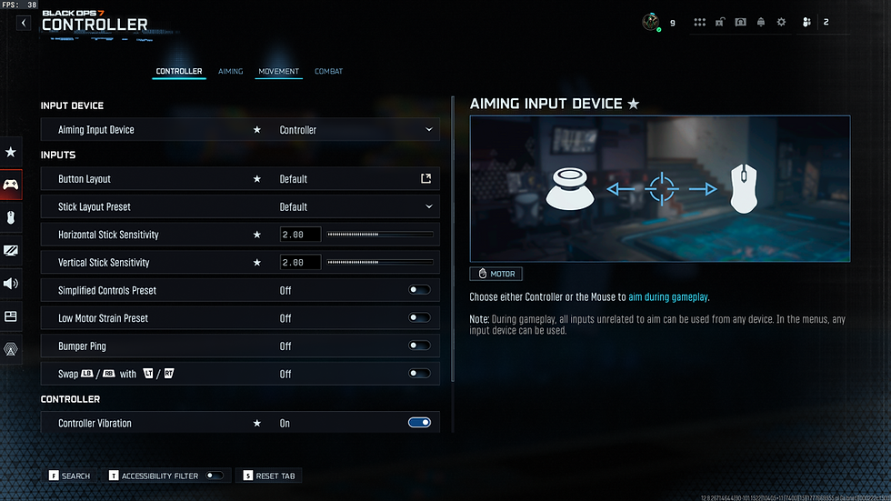 Call Of Duty Controller Settings