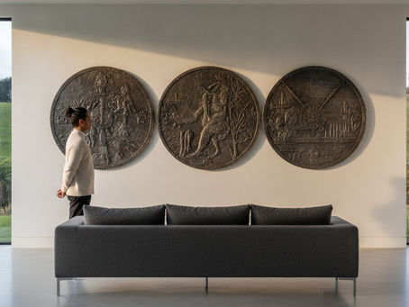 Vintage Coin Art Collection: Handcrafted Metal Heirlooms for Modern Walls
