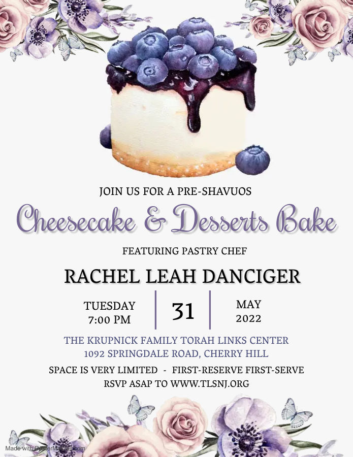 Pre-Shavuos Cheesecake and Desserts Bake for Women 