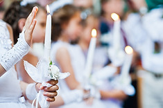 Girls at First Communion