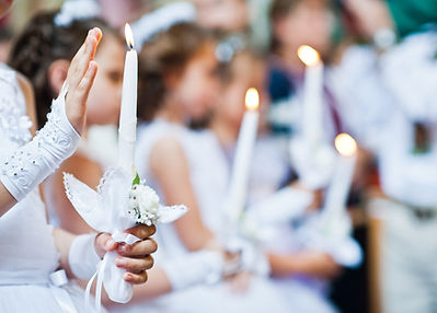 Girls at First Communion