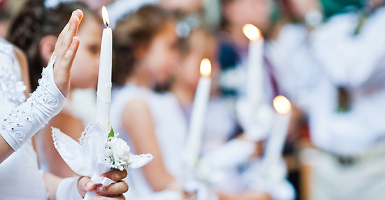 Girls at First Communion