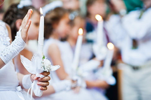 Girls at First Communion