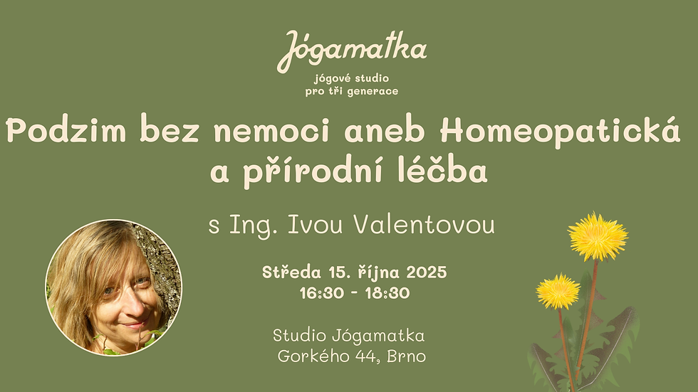 Podzim bez nemoci aneb Homeopatická a přírodní léčba