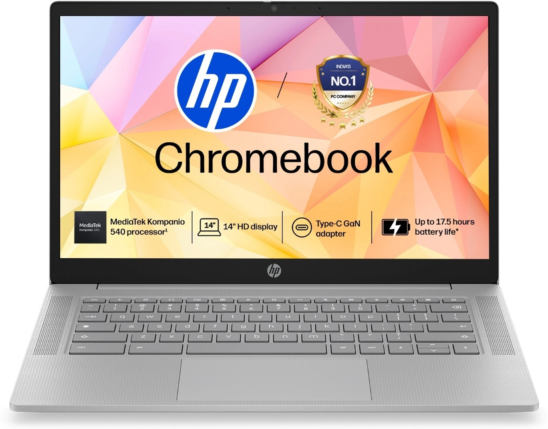 HP Chromebook MediaTek Kompanio 540 - (4 GB/128 GB SSD/Chrome OS) Chromebook 14a
