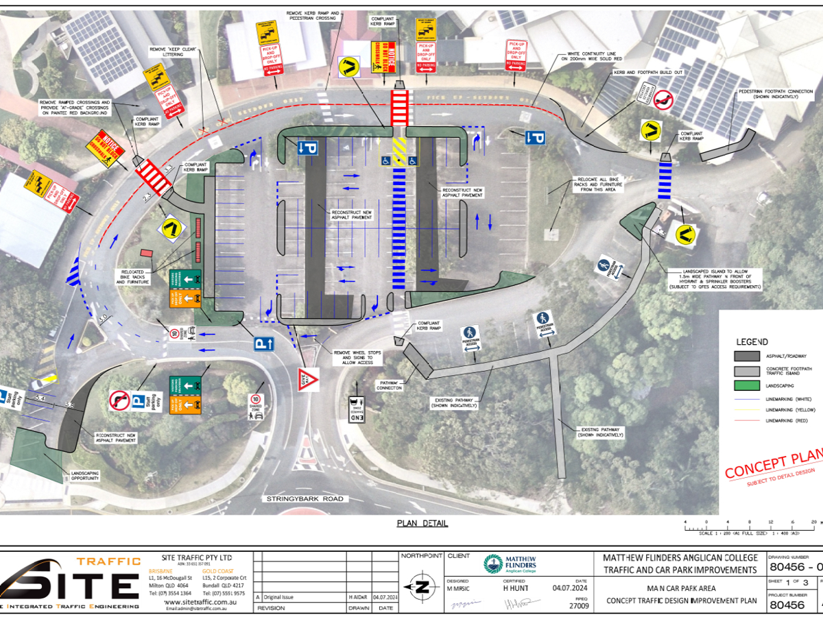 Advanced pedestrian safety signals and markings designed for school zones.