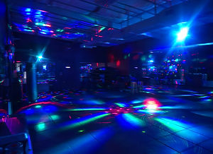 Room for rent / party lights on