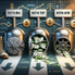 A split-screen digital illustration showing three financial paths labeled “Roth IRA,” “Roth TSP,” and “Roth 401(k).” The “Roth IRA” path has an open vault with cash flowing out freely, symbolizing easy access to contributions. The “Roth TSP” and “Roth 401(k)” paths show locks and tax warning signs, indicating stricter access. Include military imagery subtly in the background—like a folded flag or boots—blended with financial symbols like dollar bills, charts, and a retirement calendar.