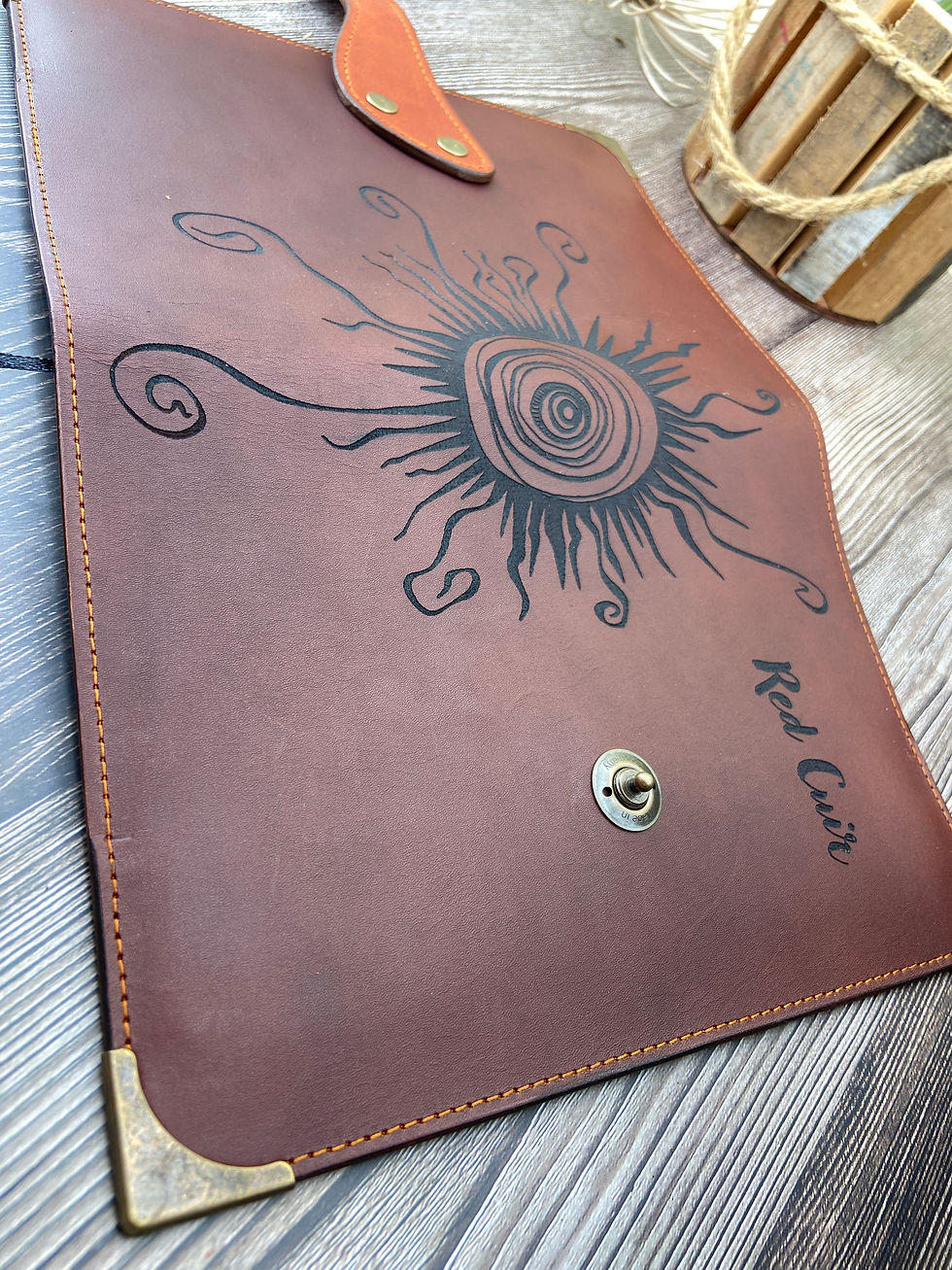 Miniature : Carnet de note en Cuir "Marron Foncé"
