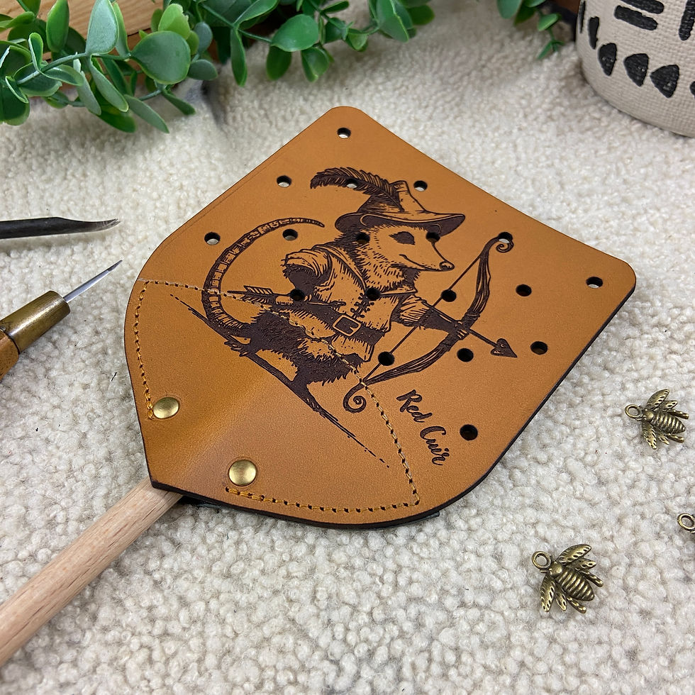 Miniature : Tapette à mouches en cuir artisanale – Mousquetaire