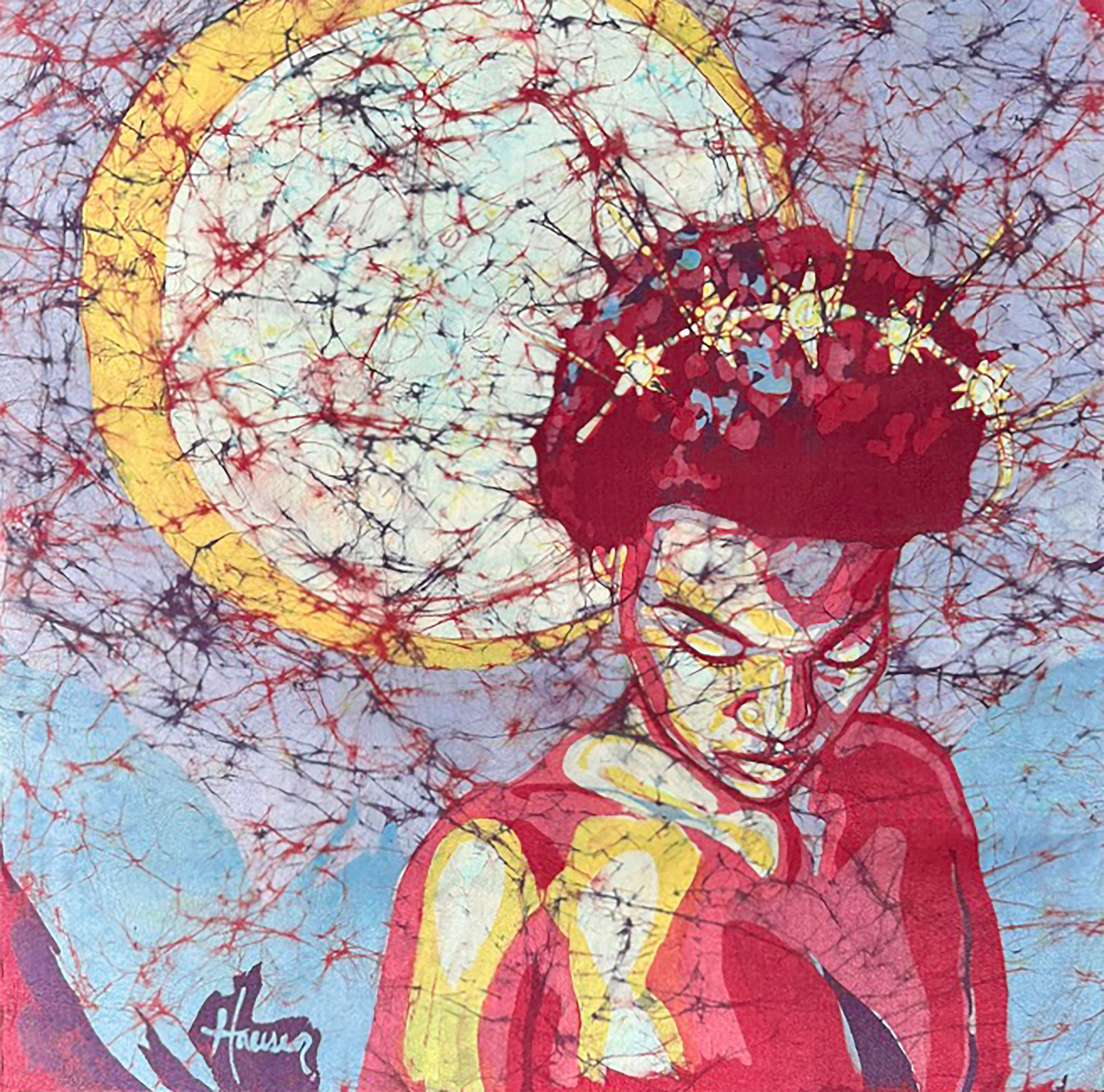 Eos Rising Original Batik Silk Painting