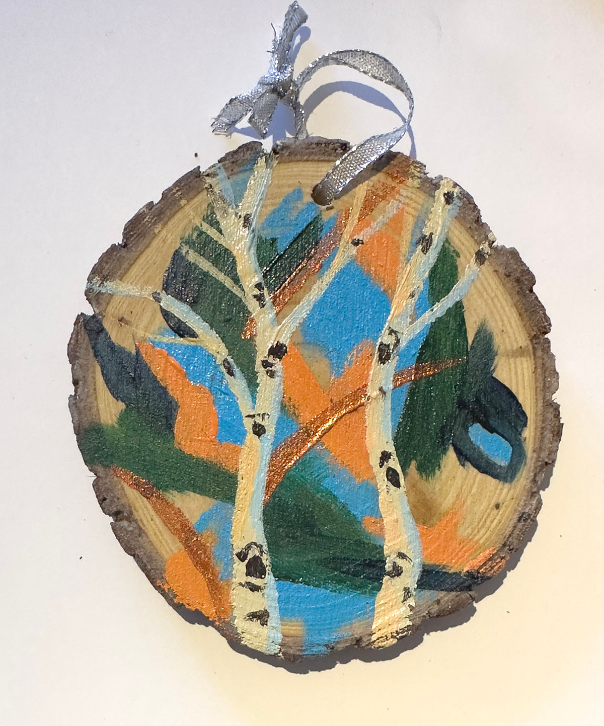 Two Dancing Aspens Ornament