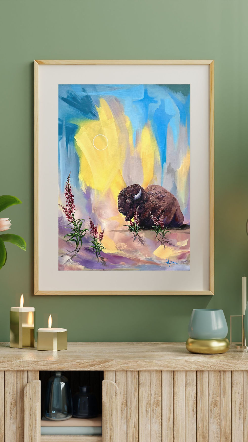 Thumbnail: Bison in the Sun Archival Print