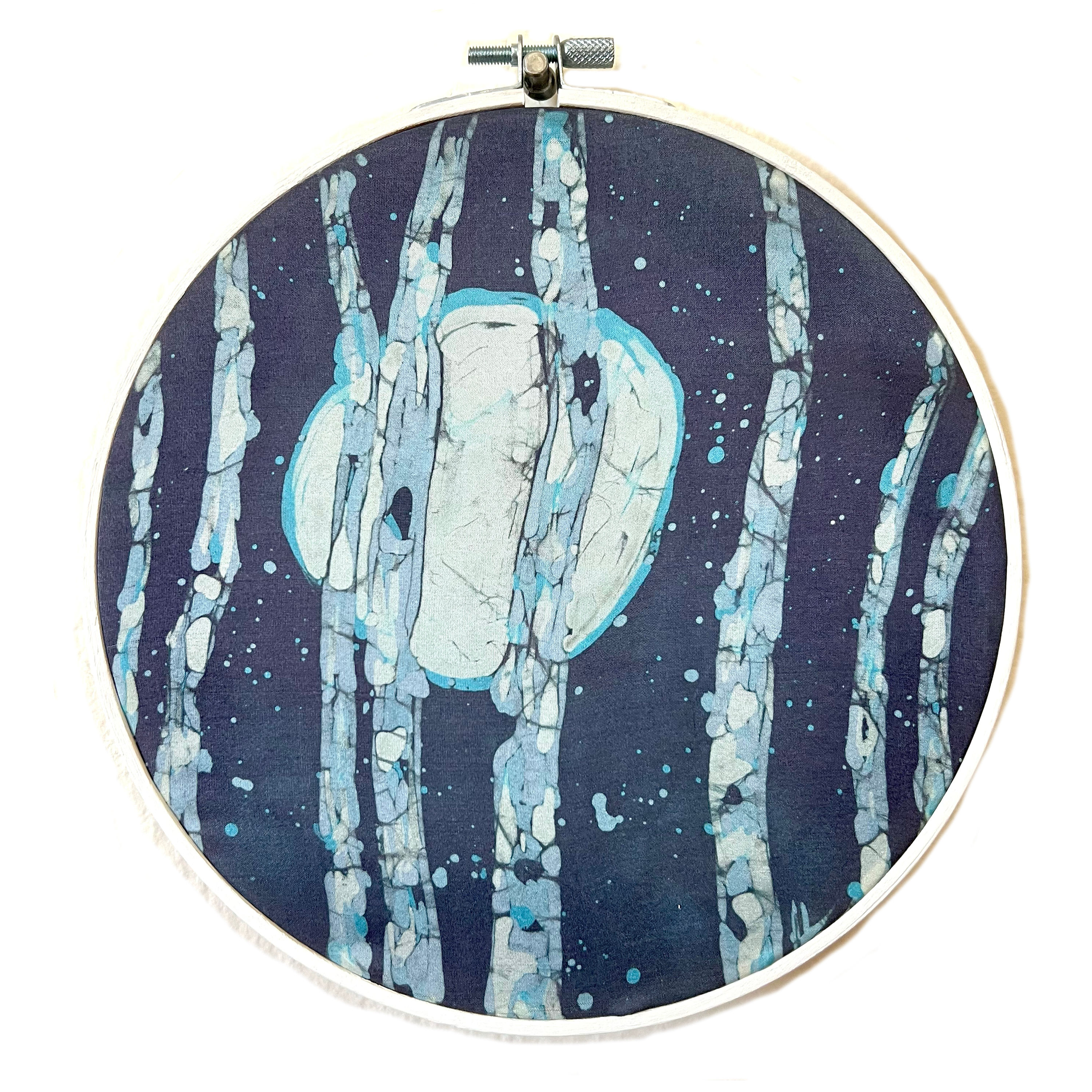 Moonlight Original Silk Painting