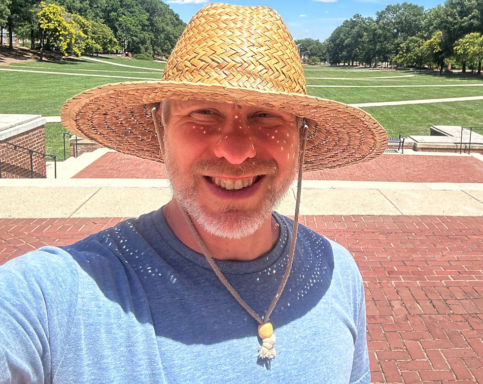 I don't share photos of my kids online, so this is a photo of me taken during Father's Day weekend while showing my kids the University of Maryland campus.
