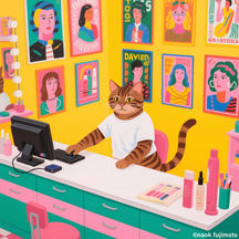 129サロンの猫