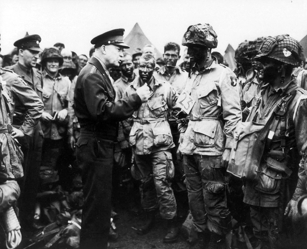 Pres. Eisenhower Speech Paratroopers