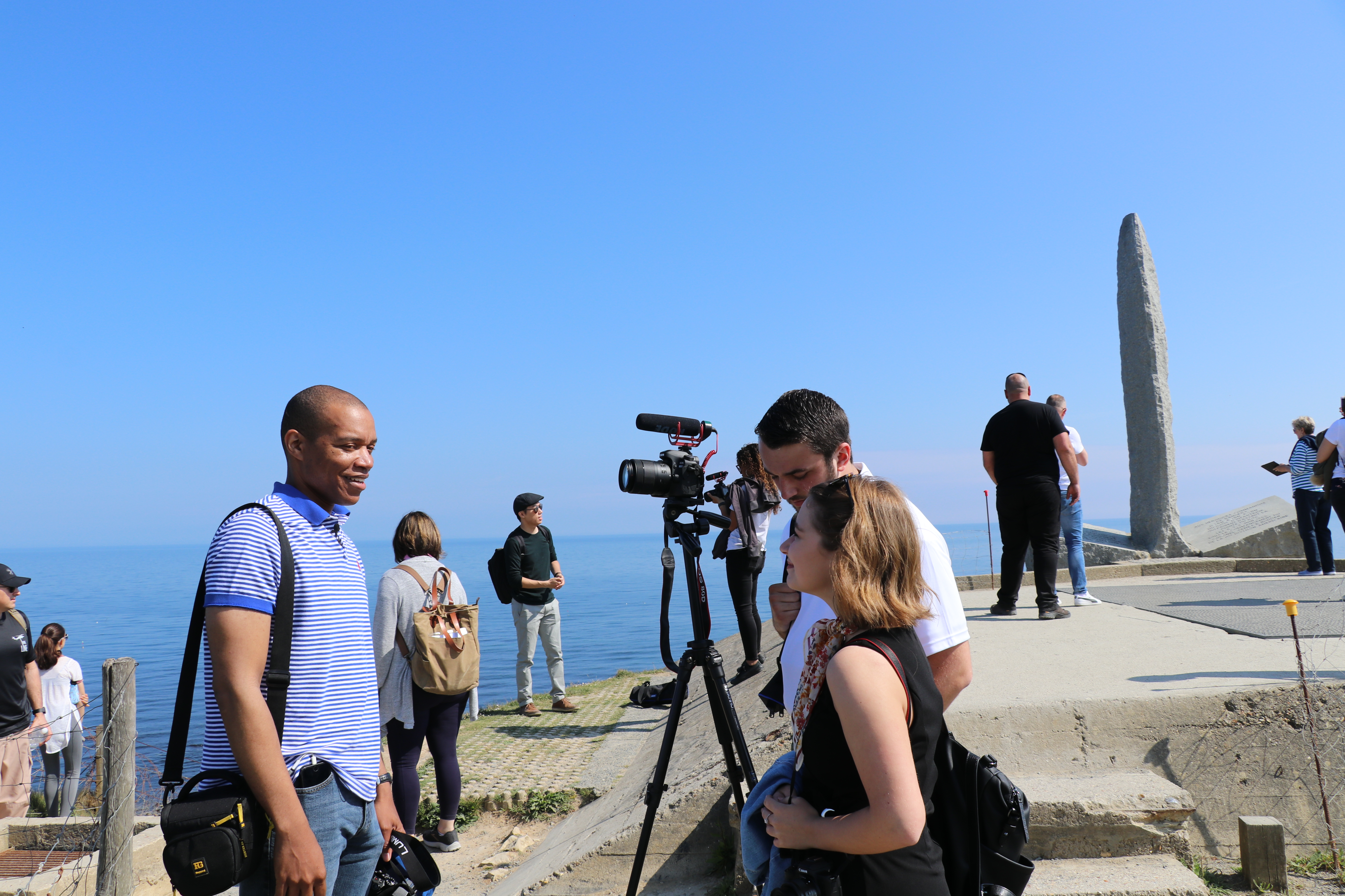 Interview at Pointe du Hoc