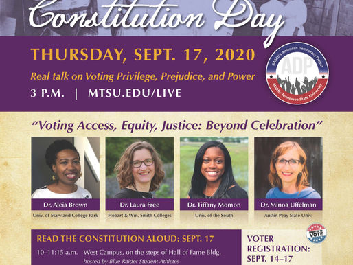 Join MTSU in celebrating Constitution Day