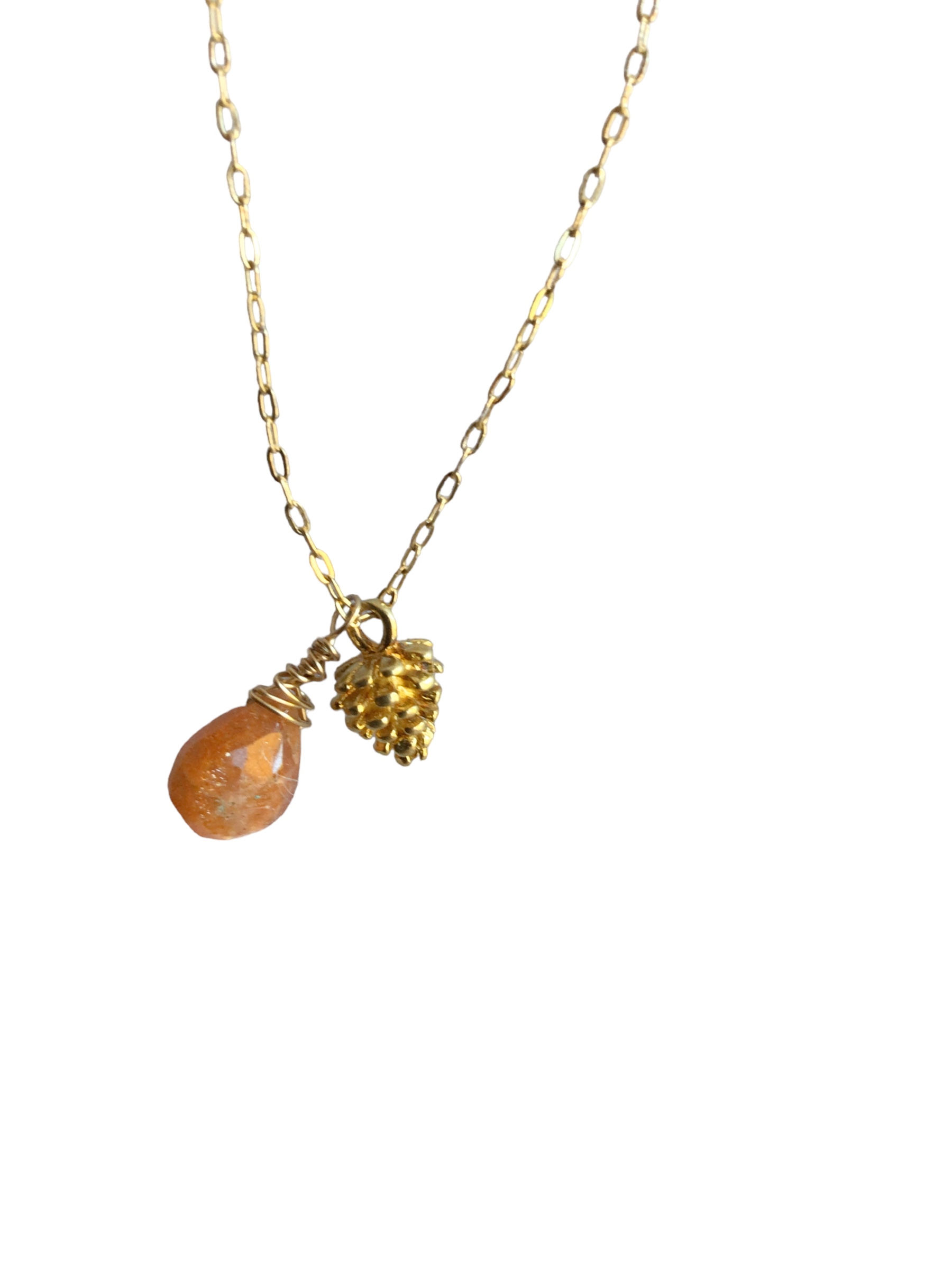 Autumn Horizon Sunstone Necklace