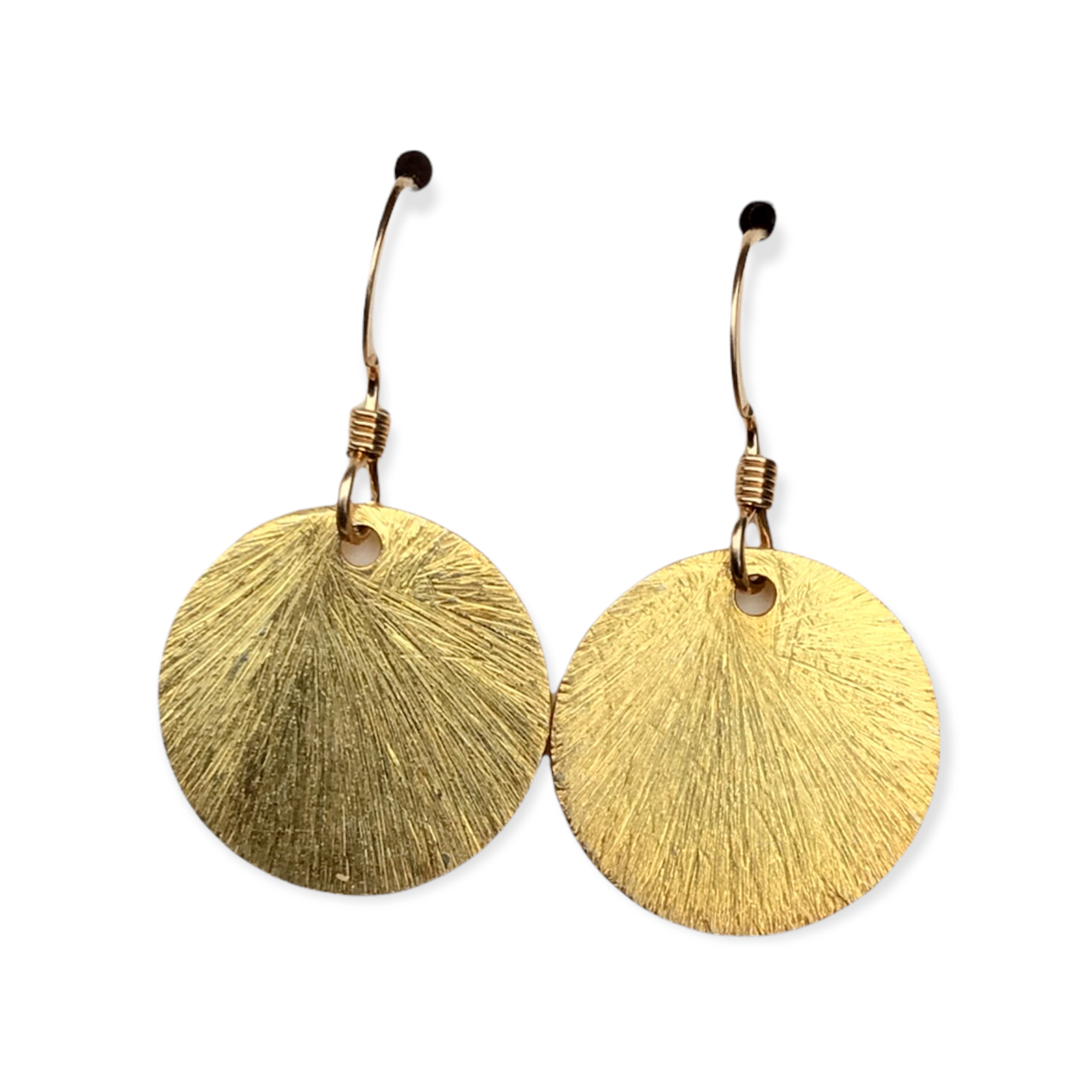 Full Moon Vermeil Gold Earrings