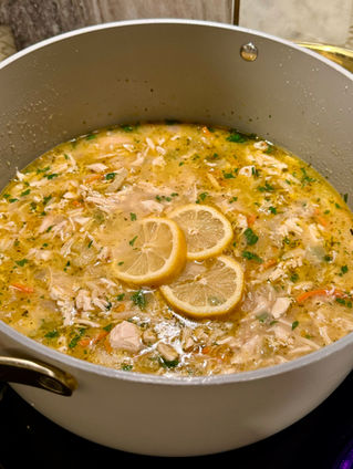Lemon Chicken Orzo Soup