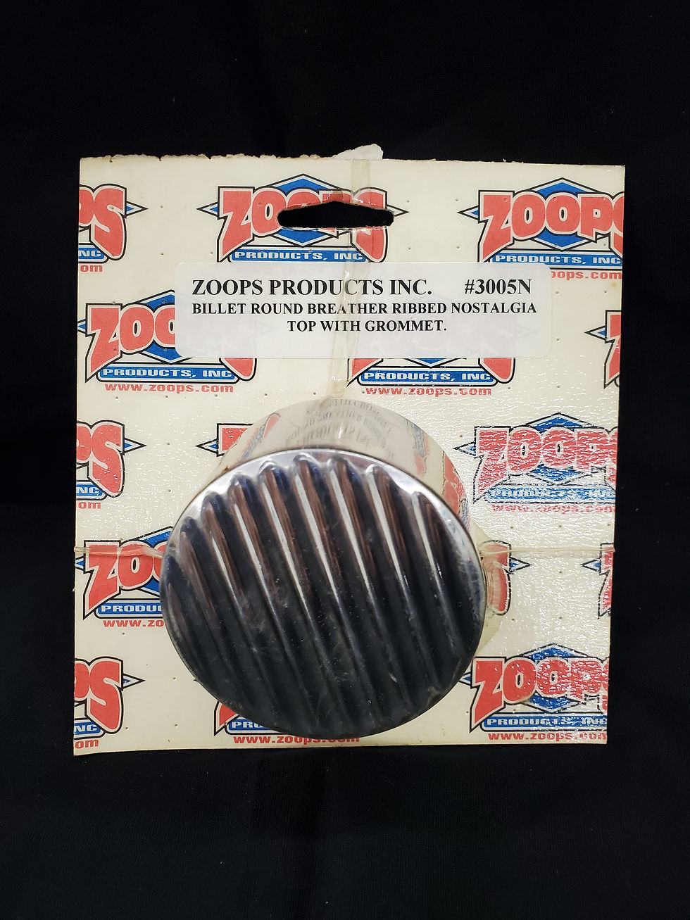 Thumbnail: Zoops Billet Round Breather - Ribbed Top With Grommet