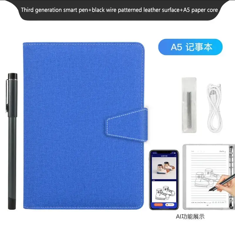 Thumbnail: AI Bluetooth Digital Handwriting Notebook A5 Smart Sync Pen